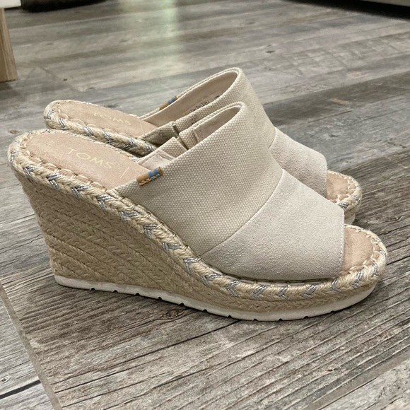 Toms Shoes - Toms Monica Mule Wedged Heel size 5.5